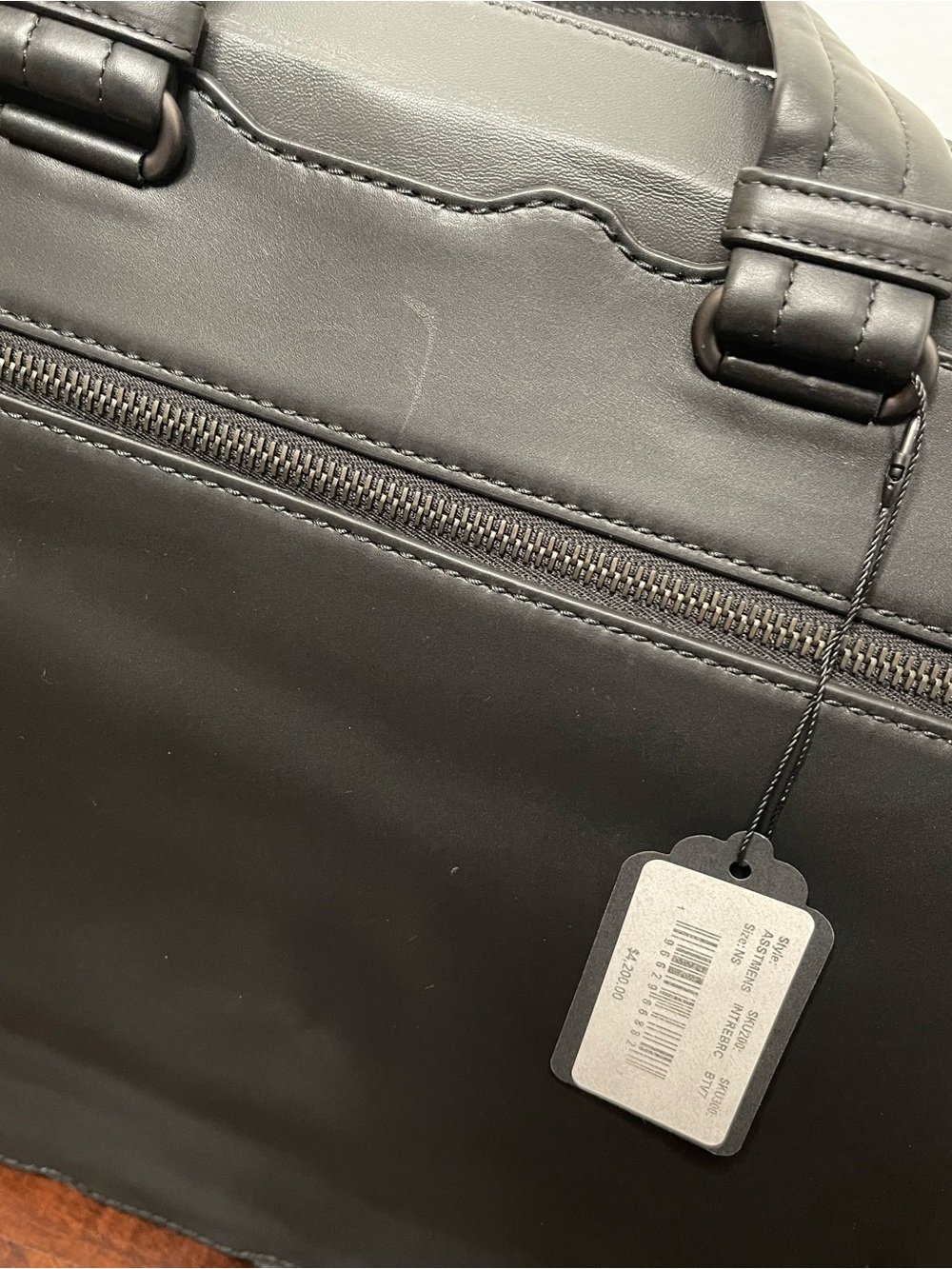 BOTTEGA VENETA BLACK LEATHER INTRECCIATO BRIEFCASE LAPTOP BAG $4200 RETAIL - Picture 3 of 15